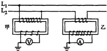 (2014?南平模擬)如圖所示L1和L2是輸電線,甲是電壓互感器,乙是電流互感器.若已知變壓比為1000:l,變_360問答